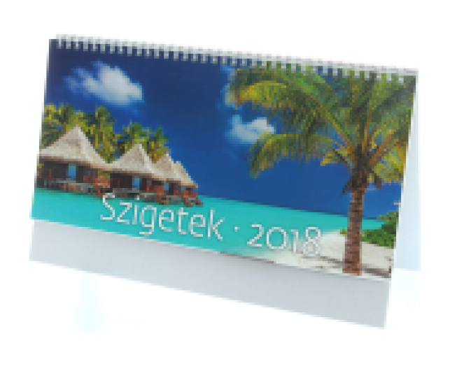 Asztali naptár álló képes Sziget 7971