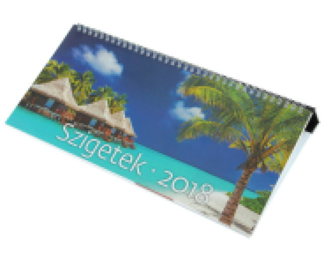 Képes asztali naptár Sziget 320x155 mm