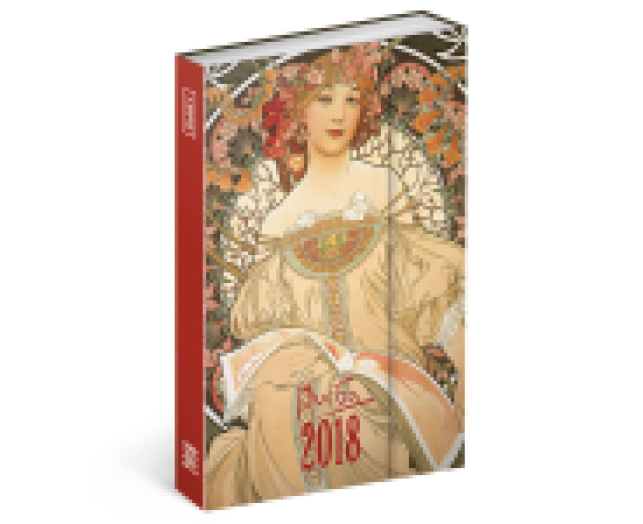 Mágneses zsebnaptár B/6 Alphonse Mucha