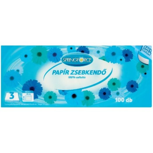 Springforce papír zsebkendő