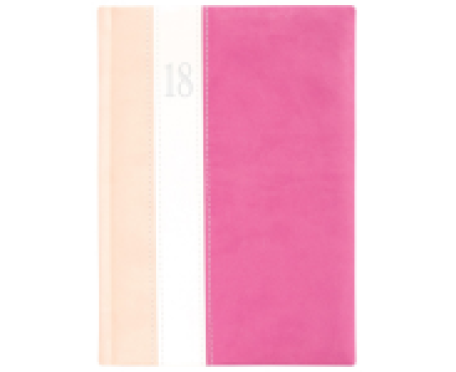 Agenda Fashion F011 B5 heti rózsa-fehér-mályva