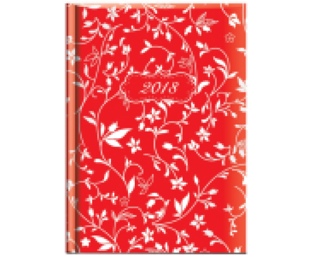 Agenda Joy J015 A/5 heti piros metalizált