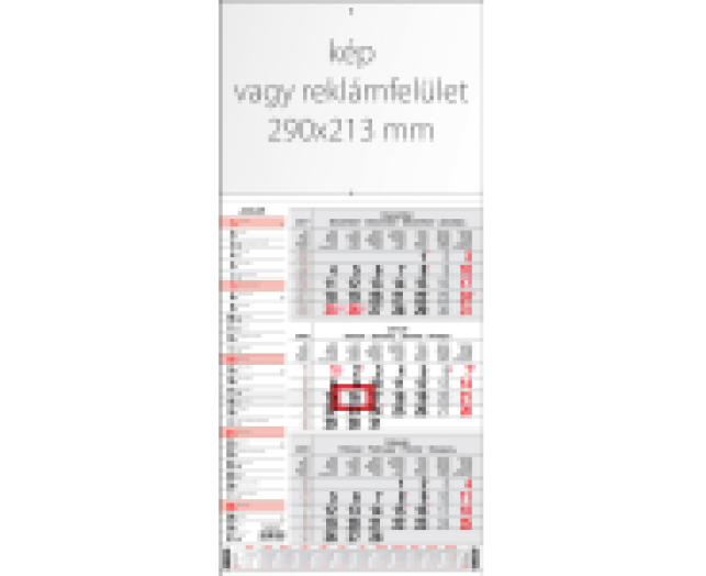 Speditőrnaptár T077 3 havi