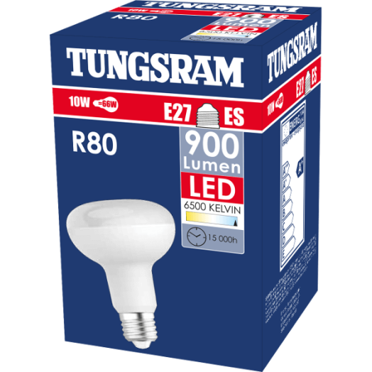 TU LED R80 E27 10W 900LM 6500K