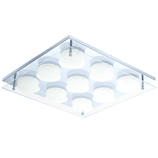 ABIOLA LED MENNYEZETI LÁMPA 9X5W IP20 3000K 4050LM KRÓM