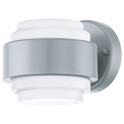 LAVORIA LED KÜLT. FALI LÁMPA 2X2,5W IP44 3000K 360LM EZÜST/FEHÉR