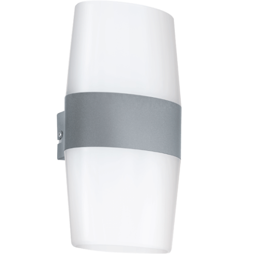 RAVARINO LED KÜLT.FALI LÁMPA 4X2,5W IP44 3000K 720LM EZÜST/FEHÉR