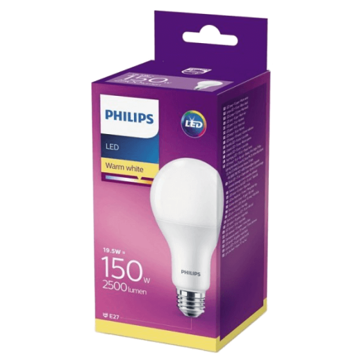 LED FÉNYFORRÁS GÖMB E27 19,5W 2500LM 2700K 15000H A+