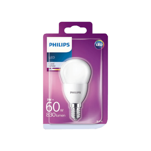 LED FÉNYFORRÁS KISGÖMB E14 7W 830LM 4000K 15000H A+