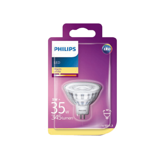 LED FÉNYFORRÁS SPOT GU5.3 5W 345LM 2700K 15000H A+