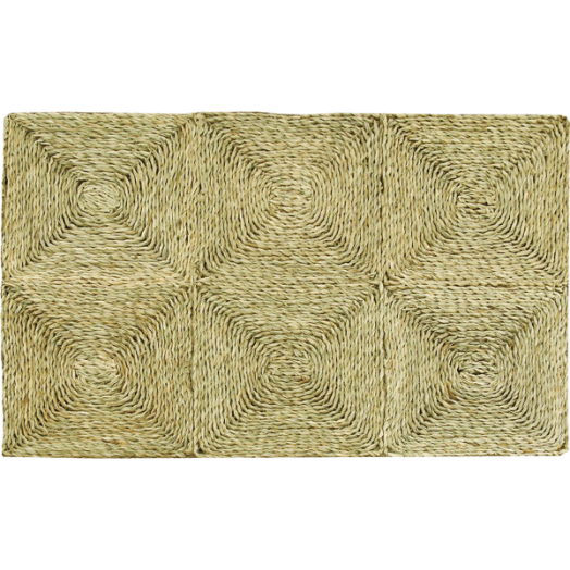TENGERIFŰ LÁBTÖRLŐ 60×90CM NATÚR HÁROMSZÖG MINTÁS