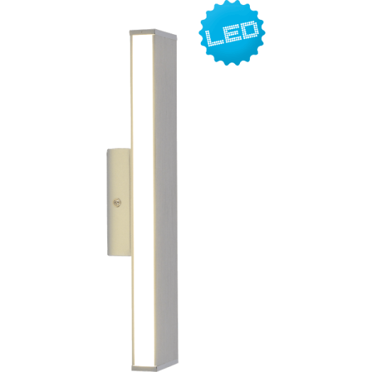 SIMPLYALU 72LED FALI LÁMPA 12W 850LM KRÓM/EZÜST