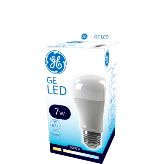 GE LED ECO A60 E27 7W 550LM SNOWCONE 3000K 10.000 ÓRA