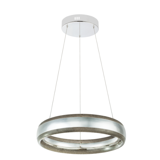 TULLY LED FÜGGESZTÉK 24W 1800LM D:42CM KRÓM/AKRIL