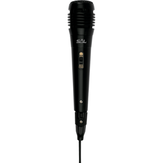 KÉZI MIKROFON, FEKETE, XLR-6,3MM