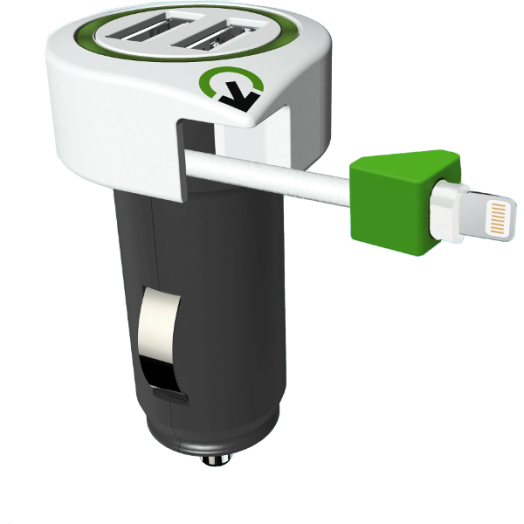 AUTÓS USB TÖLTŐ - TRIPLE USB CAR CHARGER LIGHTNING CONNECTOR