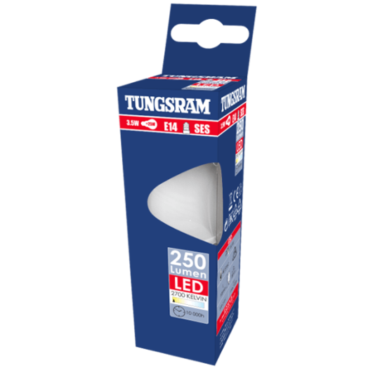 TUNGSRAM LED GYERTYA 3.5W E14 250LM 2700K