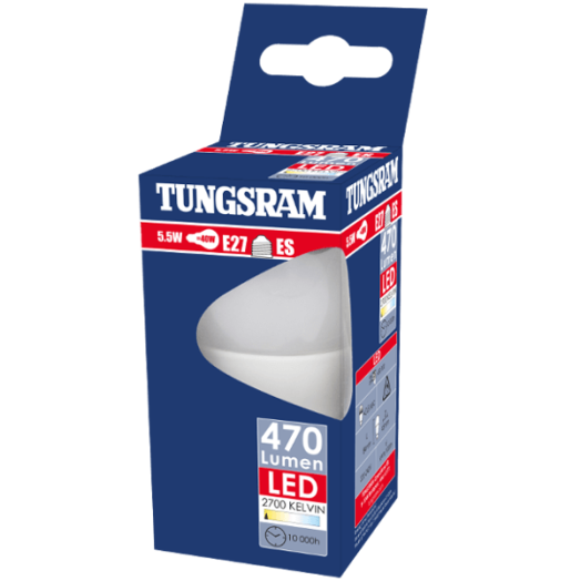 TUNGSRAM LED KISGÖMB E27 5,5W 2700K 470LM