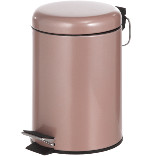 FÜRDŐSZOBAI PEDÁLOS SZEMETES 2,7L LECSAPÓDÁSGÁTLÓS ROSE GOLD