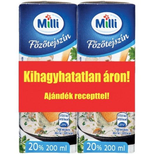 Milli Perfecto főzőtejszín