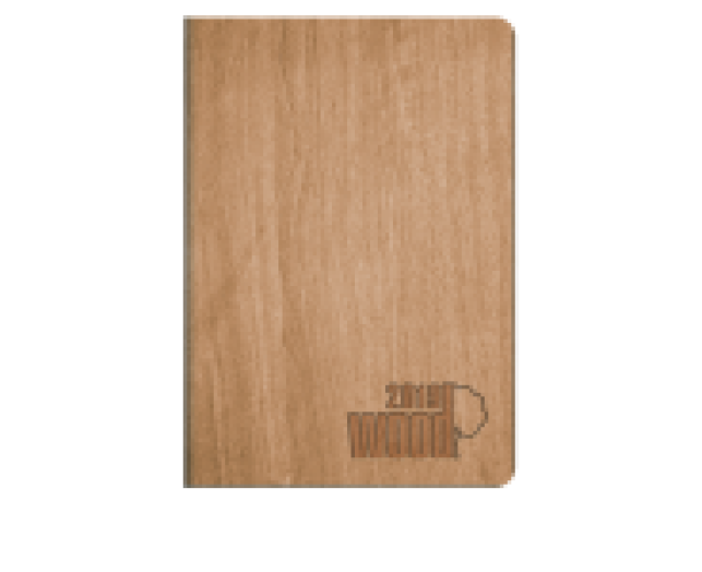 Wood agenda A5 napi barna