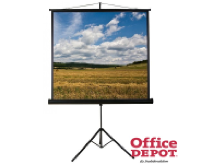 Funscreen Tripod 1:1 180cm×180cm hordozható 3 lábú állványos vetítővászon
