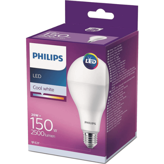 LED FÉNYFORRÁS GÖMB E27 20W 2500LM 4000K