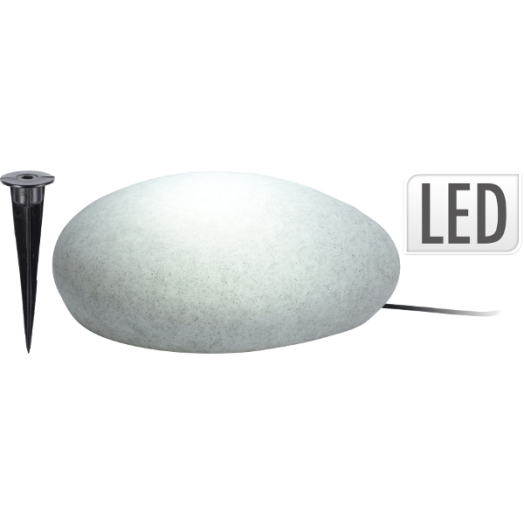 KŐ FORMÁJÚ 30X40X17CM DEKORLÁMPA 18LED,IP54 ADAPTERREL,2M KÁBEL Outlet