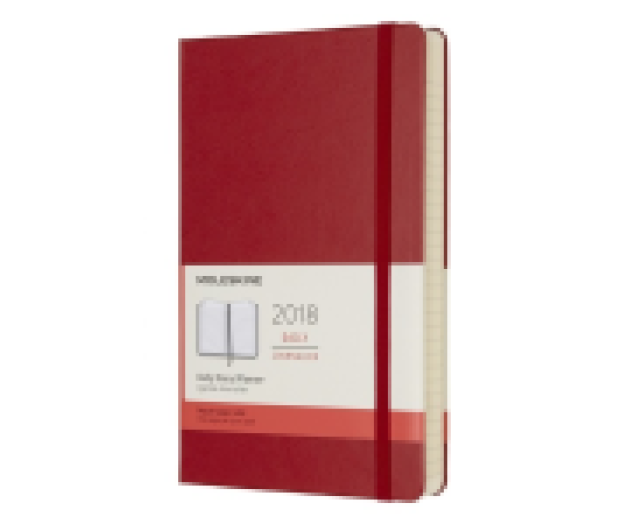 Moleskine 12havi határidőnapló Large napi keményfed. piros