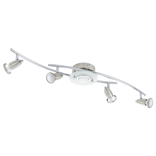 VALLIDA-C LED MENNYEZETI LÁMPA GU10 5X4W 5X220LM MATT NIKKEL RGB FÉNYFORRÁSSAL