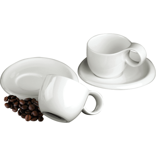 NINFEA CLASSICA PORCELÁN CSÉSZE+ALJ 2DB-OS 9CL FEHÉR