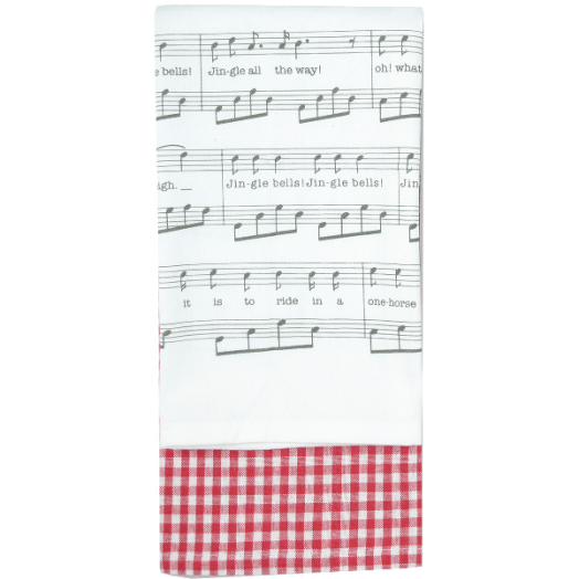 JINGLE BELLS KARÁCSONYI KONYHARUHA 2DB-OS, 45X65CM, 100% PAMUT
