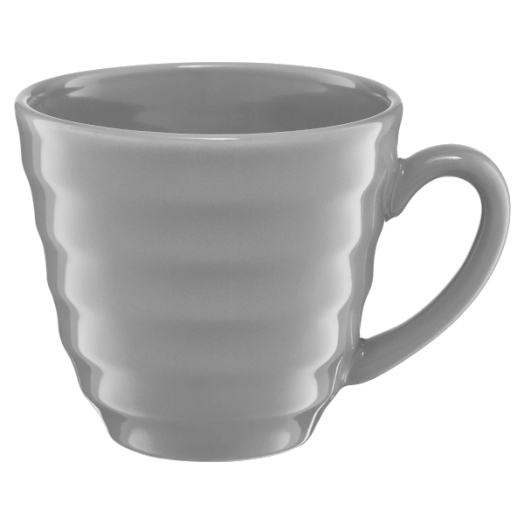 BÖGRE 250ML AM-WAVY VILÁGOS SZÜRKE KERÁMIA