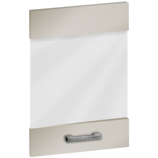 KONYHAELEM AJTÓ 39,5X71,3X1,6CM ÜVEGES HG LATTE EASY BOX (314596) Outlet