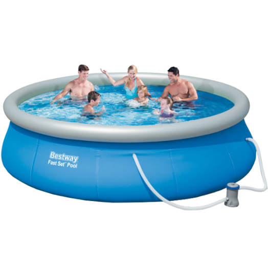 SWEET POOL PUHAFALÚ MEDENCE SZETT 396X84CM SZŰRŐ VÍZFORGATÓVAL 7340L Outlet