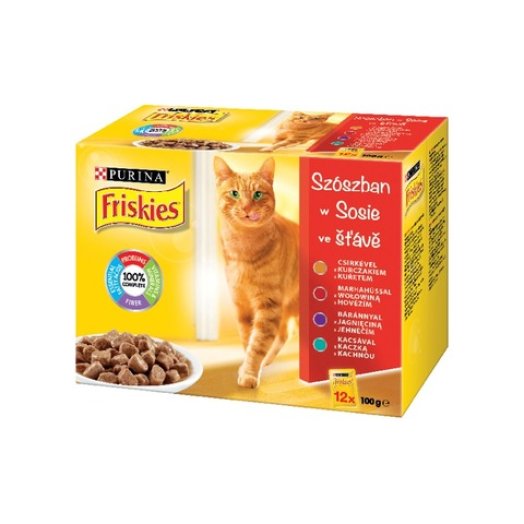 Friskies alutasakos macskaeledel multipack