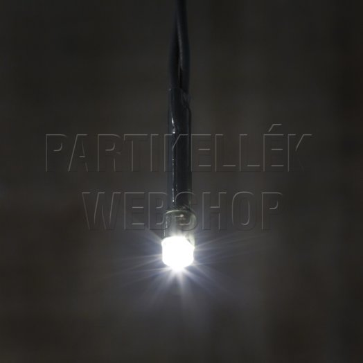 Karácsonyi fényfüzér 5m – hideg fehér, beltéri (100 LED)