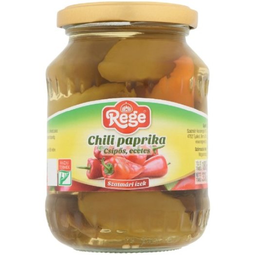 Rege csípős, ecetes chilipaprika