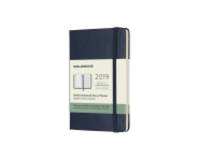 Moleskine 12havi határidőnapló Pocket heti keményfed. zafír