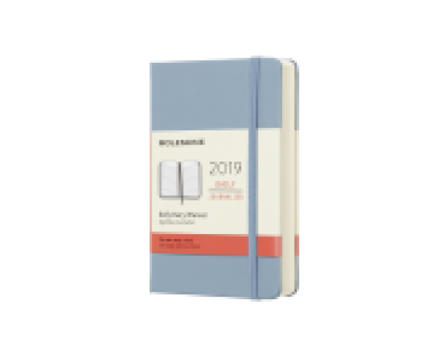 Moleskine 12havi határidőnapló Pocket napi keményfed. hamukék