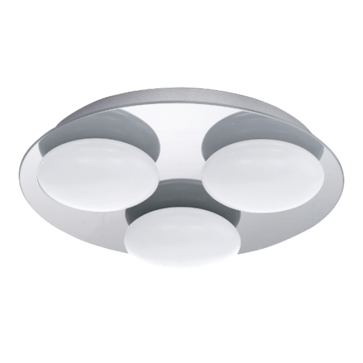 BECERRO LED MENNYEZETI LÁMPA GX53 3X7W KRÓM/FEHÉR