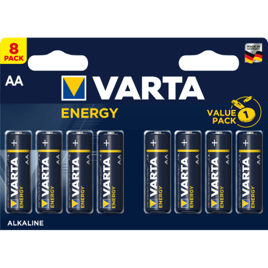 VARTA ENERGY ALKÁLI CERUZAELEM AA 8BL 1,5V LR03