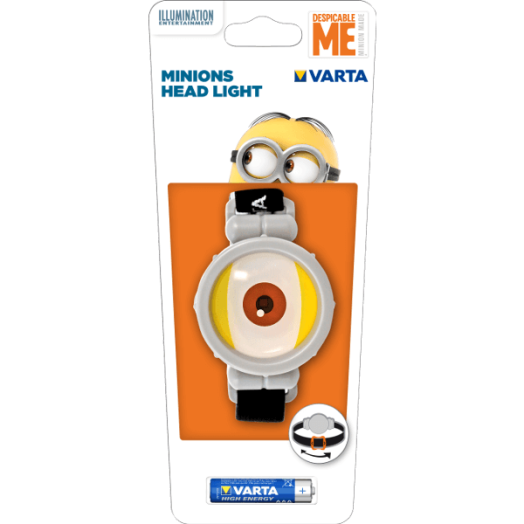 VARTA MINIONS FEJLÁMPA 1XSMD FEHÉR, MELEG LED,NYOMÓGOMBOS BEKAPCSOLÓ