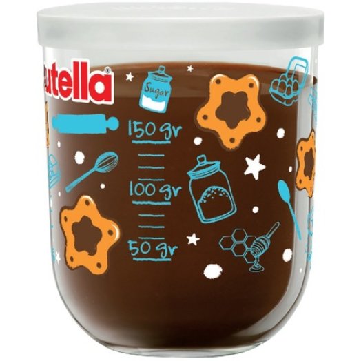 Nutella mogyorókrém festett pohárban