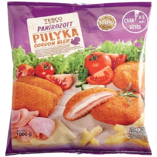 Tesco pulyka cordon bleu vagy Tesco sajttal töltött pulykamedál