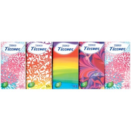 Tesco papír zsebkendő