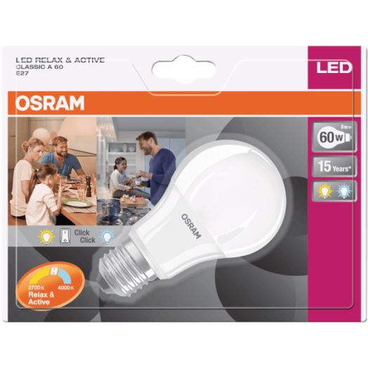 LED FÉNYFORRÁS STAR+ KÖRTE E27 9,5W 806LM 60 MATT MŰANYAG MELEG+HIDEG