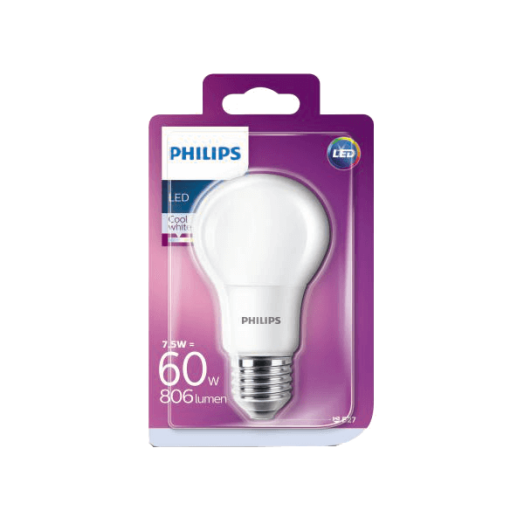 LED FÉNYFORRÁS GÖMB E27 7,5W 806LM 4000K 15000H A+