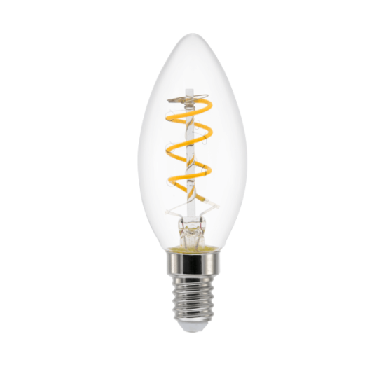 HELIAX LED FILAMENT FÉNYF. E14 3,5W GYERTYA 125LM 2200K DIM VÍZTISZTA