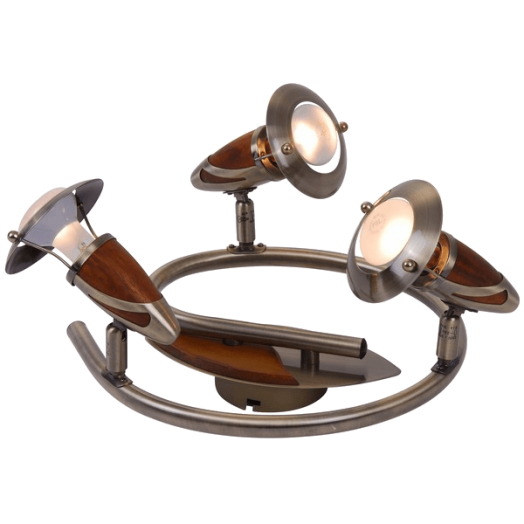 EARL SPOT LÁMPA 3XE14 R50 40W XKAPX 30X17, 5CM BRONZ/FA SÖTÉT
